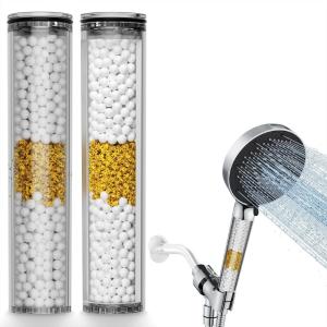 image:imageSR SUN RISE Shower Filter for Handheld Shower Head 2Pack Replacement Filters for Hard Water NSF Certified 99 Chlorine Removal  Reduces Dry Itchy Skin