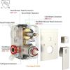 image:imageSR SUN RISE 12 Inches All Metal Square Shower System with Tub Spout Tub Shower Faucet Set High Pressure Rain Shower Head and Handheld Sprayer Combo Shower Fixtues Valve Included Brushed NickelBrushed Nickel