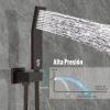 image:imageSR SUN RISE 12 Inches All Metal Square Shower System with Tub Spout Tub Shower Faucet Set High Pressure Rain Shower Head and Handheld Sprayer Combo Shower Fixtues Valve Included Brushed NickelOil Rubbed Bronze