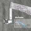 image:imageSR SUN RISE 12 Inches All Metal Square Shower System with Tub Spout Tub Shower Faucet Set High Pressure Rain Shower Head and Handheld Sprayer Combo Shower Fixtues Valve Included Brushed NickelPolished Chrome