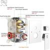 image:imageSR SUN RISE 12 Inches All Metal Square Shower System with Tub Spout Tub Shower Faucet Set High Pressure Rain Shower Head and Handheld Sprayer Combo Shower Fixtues Valve Included Brushed NickelPolished Chrome