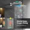 image:imageSR SUN RISE 12 Inches All Metal Square Shower System with Tub Spout Tub Shower Faucet Set High Pressure Rain Shower Head and Handheld Sprayer Combo Shower Fixtues Valve Included Brushed NickelPolished Chrome