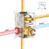 image:imageSR SUN RISE 12 Inches All Metal Square Shower System with Tub Spout Tub Shower Faucet Set High Pressure Rain Shower Head and Handheld Sprayer Combo Shower Fixtues Valve Included Brushed NickelBrushed Gold