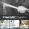 image:image12 Inch Wide Rain Shower Head with NSF Filtered Handheld Combo High Pressure Rainfall Shower Head 9 Spray Modes Handheld with 9Inch Extension Arm Comes with Filter Removes ChlorineBlackChrome